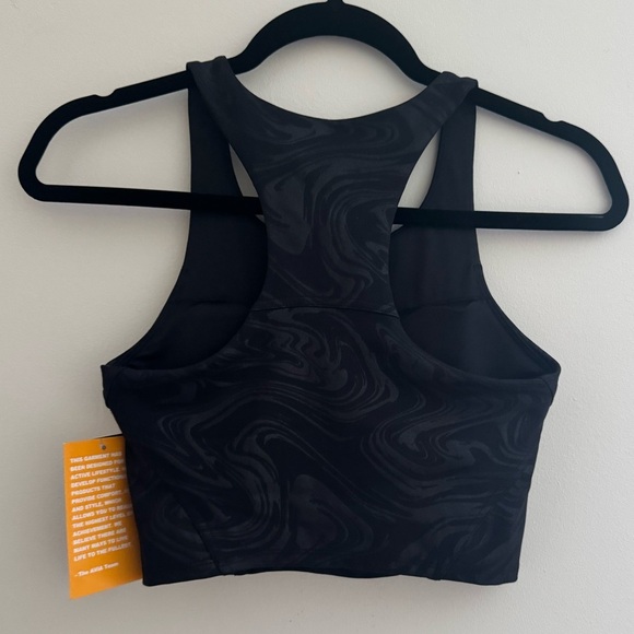 Avia Women’s Embossed Bra Tank Sports Bra NWT Size XS Black Activewear Workout - Picture 3 of 5